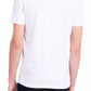 Exclusive White Logo Cotton Tee for Men