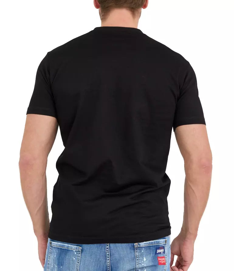 Chic Black Logo-Essence Cotton Tee