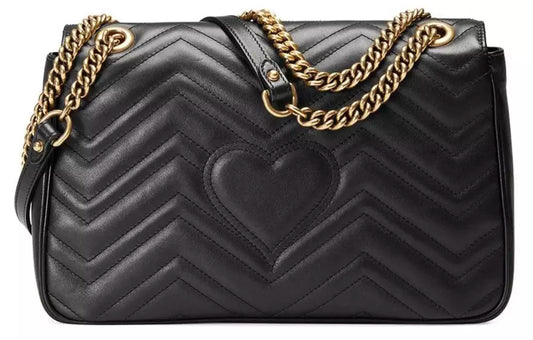 Elegant Chevron Matelasse Chain Shoulder Bag