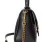 Elegant Chevron Leather Crossbody Bag