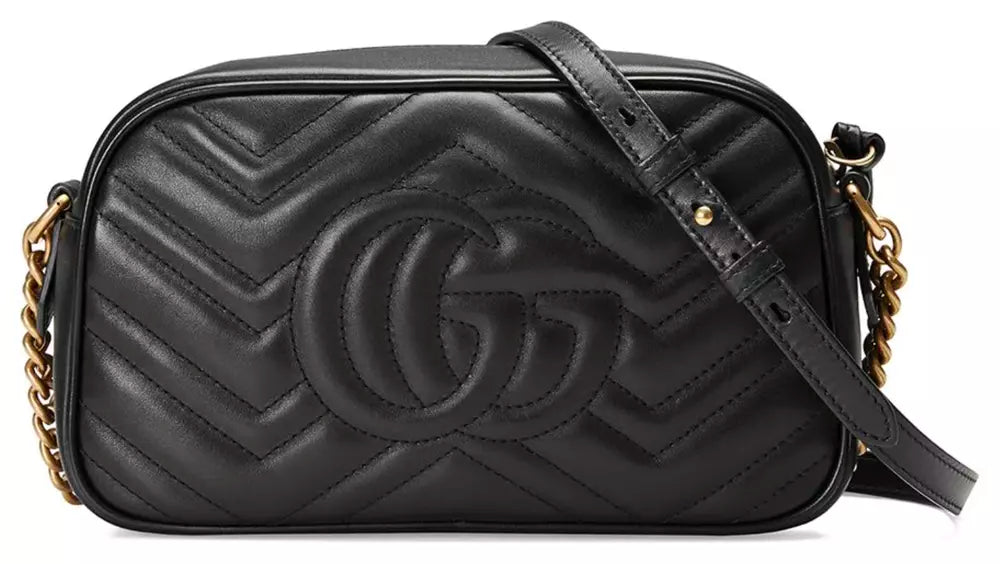 Elegant Chevron Quilted Leather Shoulder Bag