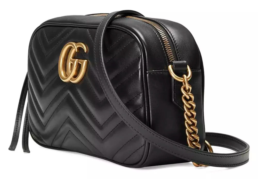 Elegant Chevron Quilted Leather Shoulder Bag