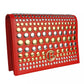 Studded Calfskin Shoulder Bag - Ravishing Red