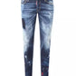 Elegant Stretch Cotton Denim Jeans