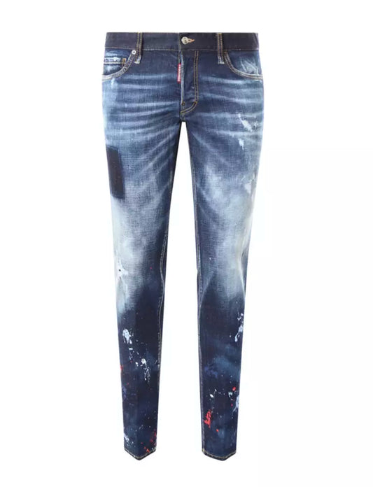 Elegant Stretch Cotton Denim Jeans