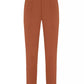 Chic Brown Stretch Trousers with Side Pockets