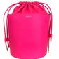 Fuchsia Elegance Leather Bucket Bag