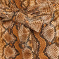 Chic Python Print Eco-Leather Trousers