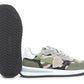 Chic Army Suede-Trimmed Fabric Sneakers