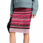 Chic Abstract Print Knitted Midi Skirt
