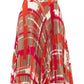 Abstract Elegance Pleated Maxi Skirt