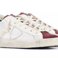 Elegant Leather Sneakers with Suede Accents