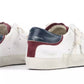 Elegant Leather Sneakers with Suede Accents