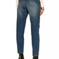 Chic High-Waisted Distressed Sequined Jeans
