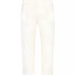 Chic White Cotton Regular Fit Jeans