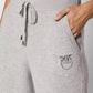 Chic Gray Ribbed Wool-Cashmere Blend Pants