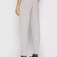 Chic Gray Ribbed Wool-Cashmere Blend Pants