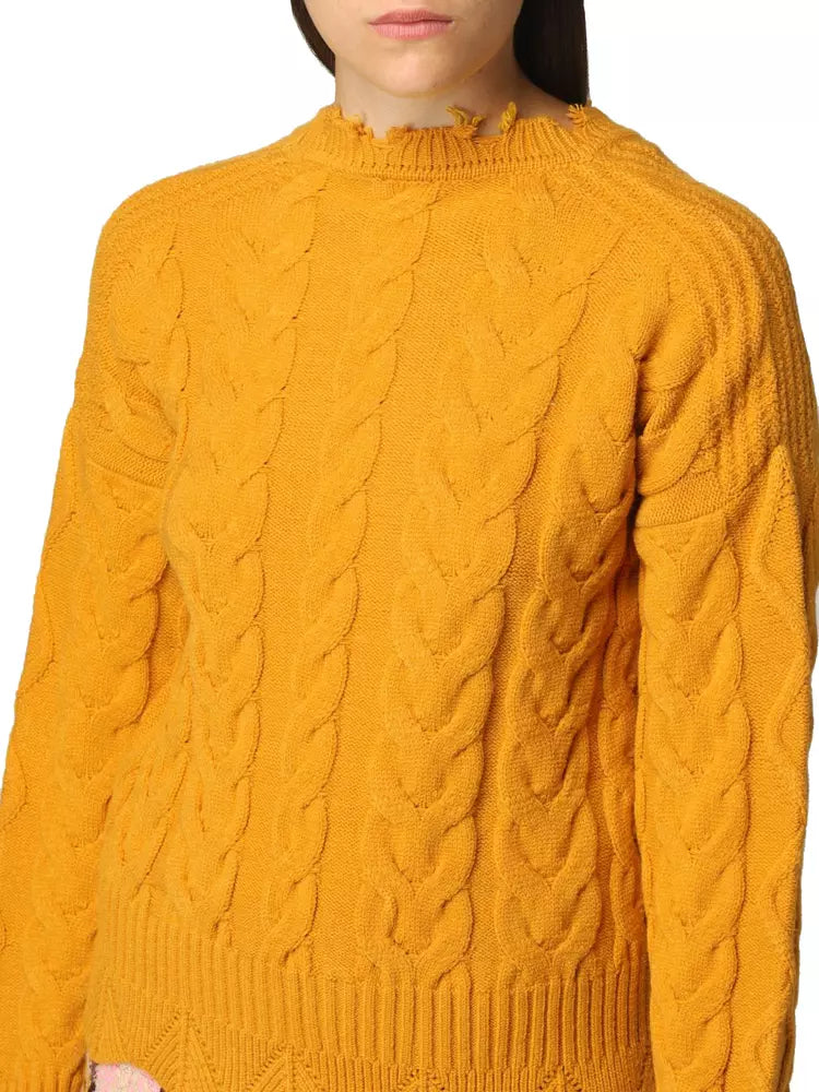 Chic Yellow Crew Neck Sweater