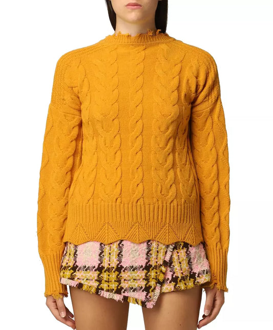 Chic Yellow Crew Neck Sweater