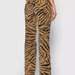 Chic Leopard Texture Cotton Pants