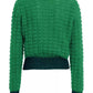 Chic Alpaca Blend Crop Sweater with Lurex Accents
