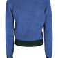 Chic Contrasting Edges Cotton Blend Sweater