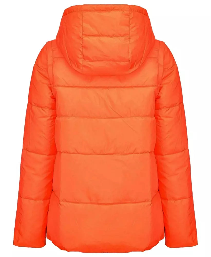 Chic Reversible Down Jacket with Detachable Sleeves