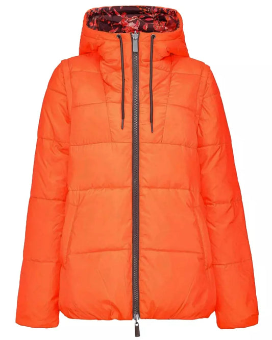 Chic Reversible Down Jacket with Detachable Sleeves