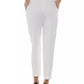 Elegant White Trousers with Sleek Fit