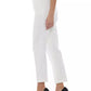 Elegant White Trousers with Sleek Fit