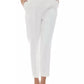 Elegant White Trousers with Sleek Fit