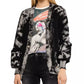 Chic Ribbed Cotton Cardigan with Jewel Buttons