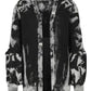 Chic Ribbed Cotton Cardigan with Jewel Buttons