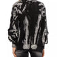 Chic Ribbed Cotton Cardigan with Jewel Buttons