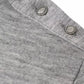 Chic Ribbed Wool Sweater with Metal Button Detail