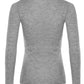 Chic Ribbed Wool Sweater with Metal Button Detail