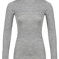 Chic Ribbed Wool Sweater with Metal Button Detail