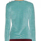 Chic Green Striped Jersey Sweater