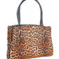 Leopard Print Shopper with Logo Accent
