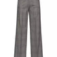 Chic Prince of Wales Checked Wide Trousers