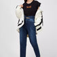 Elevated High-Waist Bustier Jeans