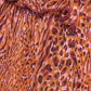 Spotted Print Metallic Thread Crepe Blouse