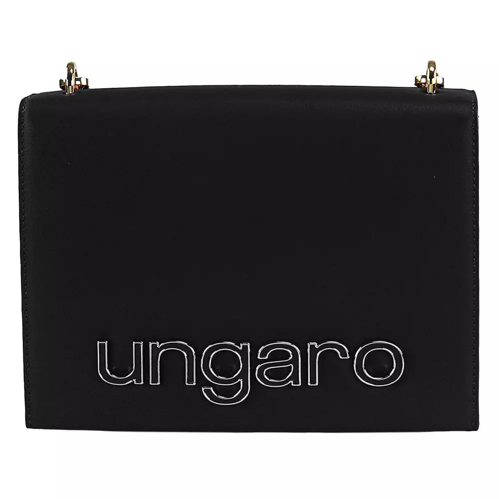 Elegant Calfskin Shoulder Bag in Chic Black