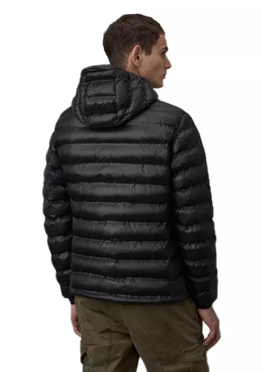 Eco-Conscious Quilted Nylon Down Jacket