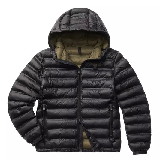 Eco-Conscious Quilted Nylon Down Jacket