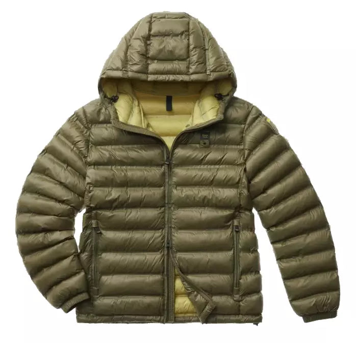 Eco-Friendly Nylon Down Jacket with Hood