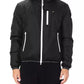 Sleek Nylon Jacket with Eco-Fur Lining