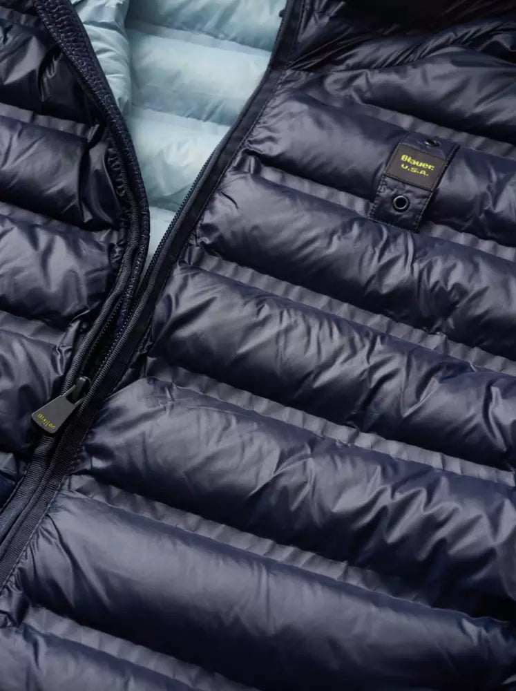 Eco-Conscious Quilted Nylon Down Jacket