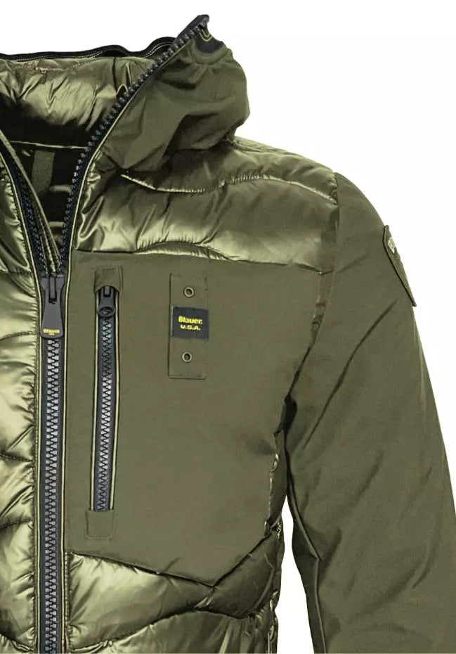 Emerald Quilted Nylon Down Jacket