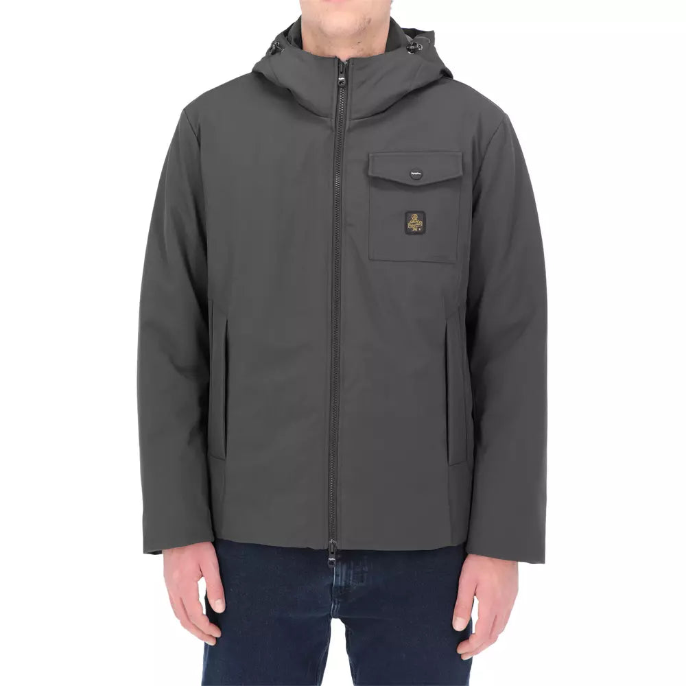 Chic Eco-Down Men's Winter Hooded Jacket